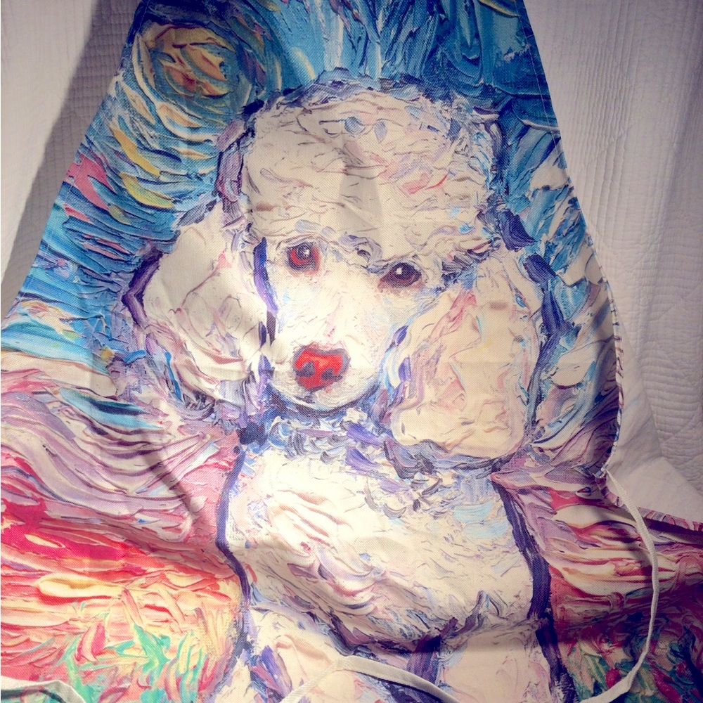 APRON with POODLE Portrait